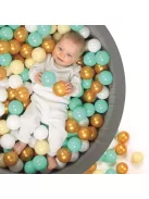 LUDI Szivacs labdamedence 100 db labdával