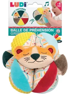 LUDI - Készségfejlesztő plüss labda - oroszlán