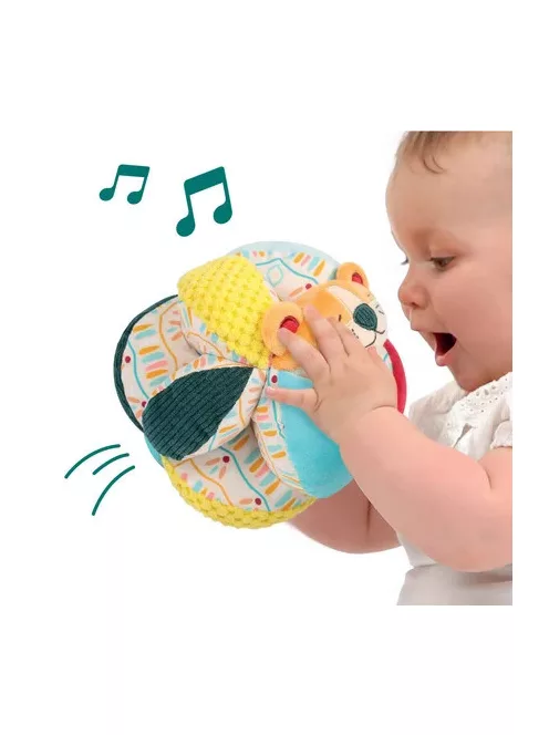 LUDI - Készségfejlesztő plüss labda - oroszlán