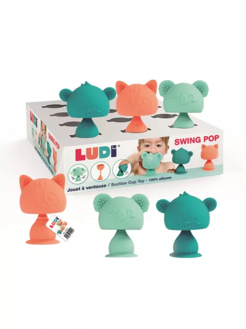 LUDI Swing Pop - Tapadókorongos állatfigurák
