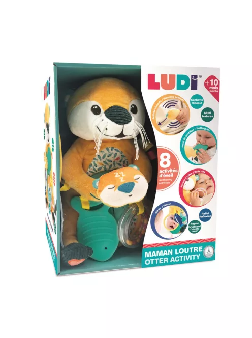 LUDI Vidra mama - interaktív plüss