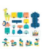 LUDI - Briqui készségfejlesztő építőjáték bébiknek