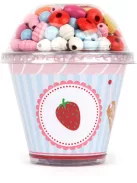 Legler Fa gyöngyfűző készlet muffin formában