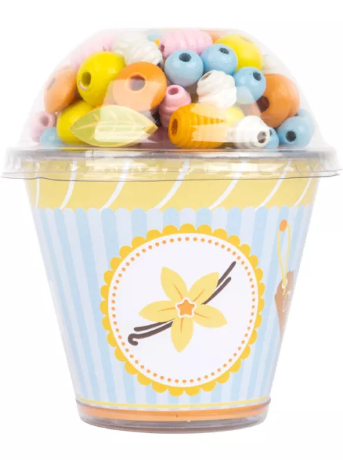 Legler Fa gyöngyfűző készlet muffin formában