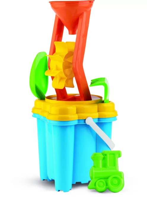 Androni Vödrös homokozó készlet malommal és eszközökkel