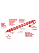 Carioca - Birello kétvégű filctoll 12 db-os