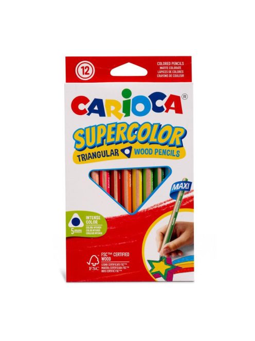 Carioca - Supercolor Maxi háromszögletű színes ceruza 12 db-os 