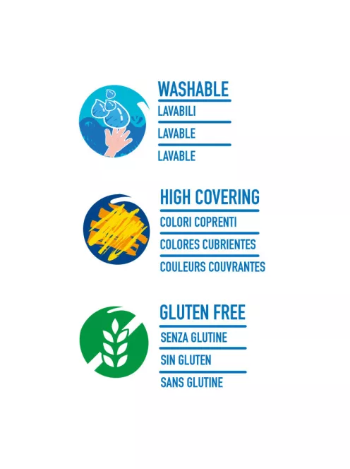 Carioca - Tempera 12 db-os ecsettel   