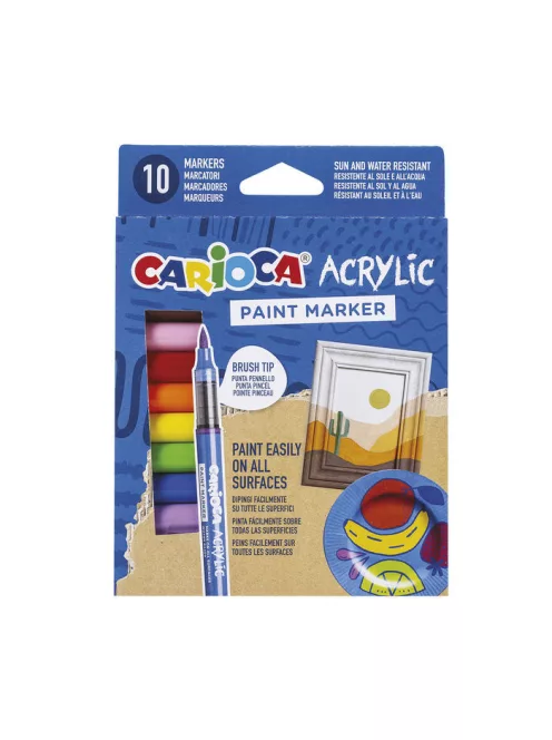 Carioca - Akril ecsetfilctoll  10 db-os