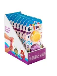 Carioca - Csillámos gyurma - sárga, lila