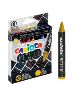 Carioca - Metallic zsírkréta készlet 8 db-os