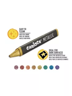 Carioca - Metallic zsírkréta készlet 8 db-os