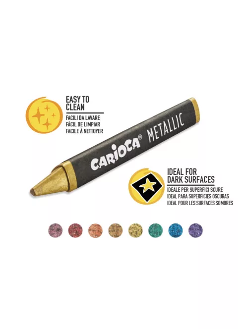 Carioca - Metallic zsírkréta készlet 8 db-os
