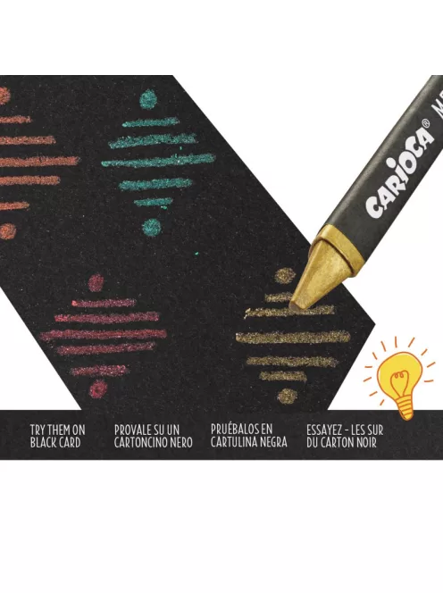 Carioca - Metallic zsírkréta készlet 8 db-os