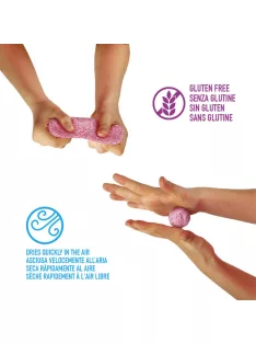 Carioca - Csillámos gyurma  - Piros, fehér