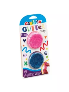 Carioca - Csillámos gyurma  - Rózsaszín, kék