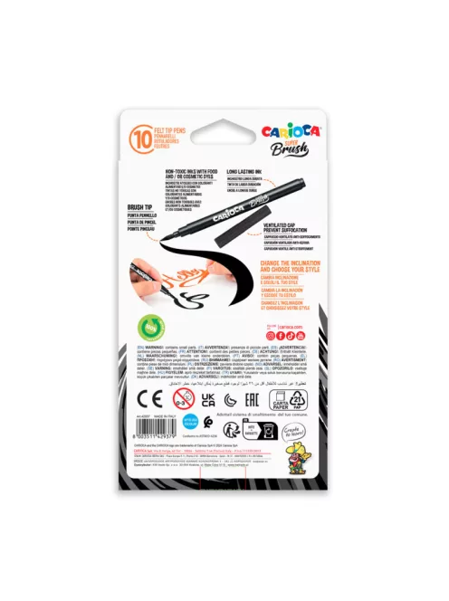 Carioca 10 db-os ecsetfilctoll készlet - Super Brush