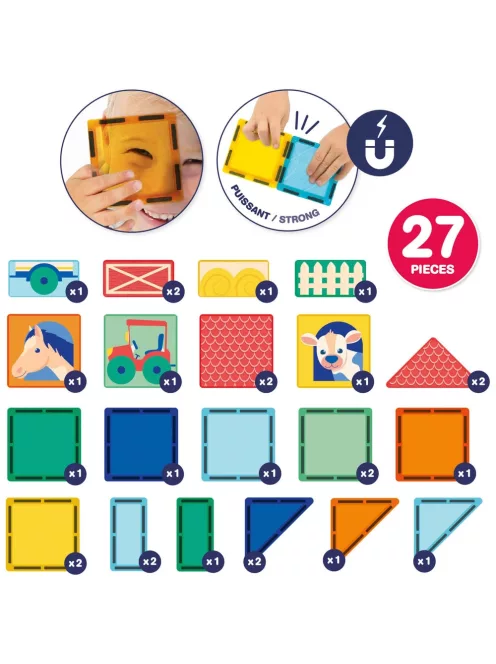 LUDI Mágneses építőkészlet