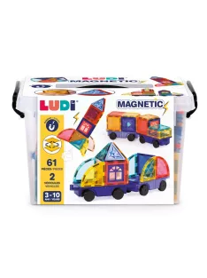 LUDI Mágneses építőkészlet - járművek