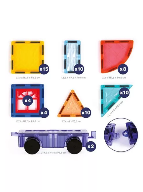 LUDI Mágneses építőkészlet - járművek