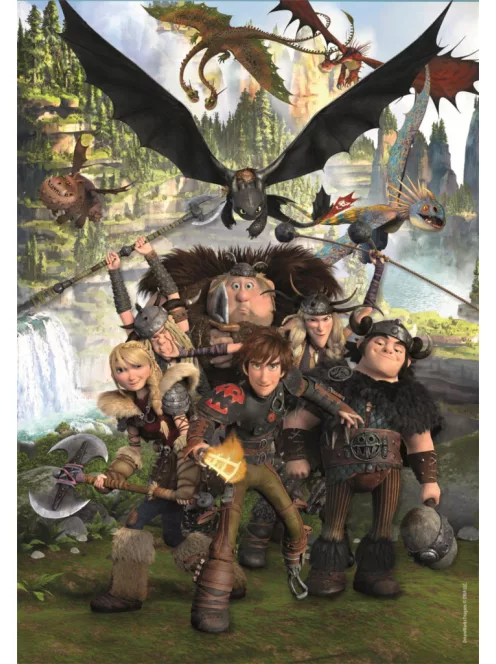 Clementoni 180 db-os SuperColor puzzle - Így neveld a sárkányodat