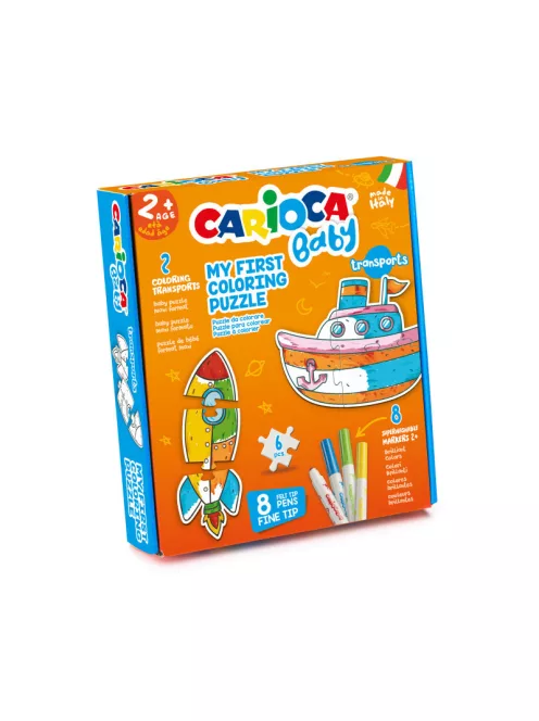 Carioca Baby - Színezhető kirakó - járművek