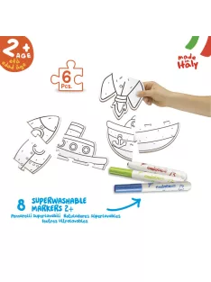 Carioca Baby - Színezhető kirakó - járművek