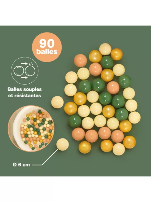 LUDI 90 db-os labdakészlet labdamedencéhez