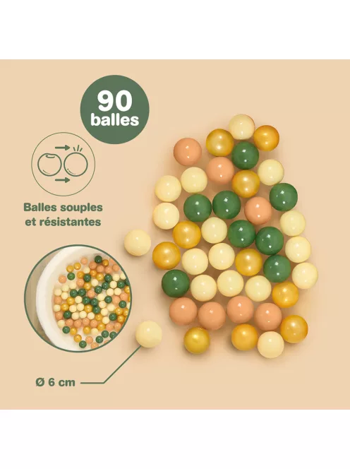 LUDI 90 db-os labdakészlet labdamedencéhez