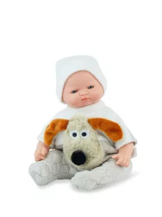 Marina&Pau Kisfiú kutyusos rugdalózóban - 26cm