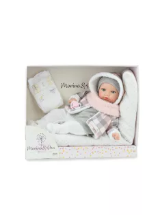   Marina&Pau baba - Vanília illatú újszülött baba testvérbaba 40cm méretben díszdobozban