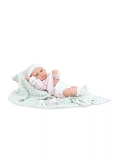  Marina&Pau baba - Vanília illatú pelenkás baba, puha takaróban -38cm