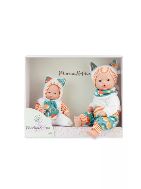 Marina&Pau baba - Vanília illatú Little Family babák 40cm és 26cm