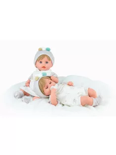   Marina&Pau baba - Vanília illatú Újszülött Ikerbabák 35cm méretben díszdobozban