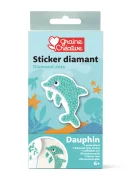 Graine Creative Gyémántfestő matrica – Delfin