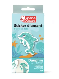 Graine Creative Gyémántfestő matrica – Delfin