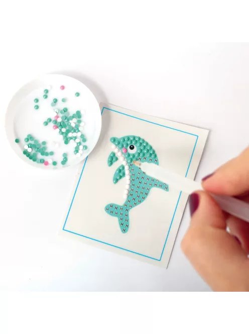 Graine Creative Gyémántfestő matrica – Delfin