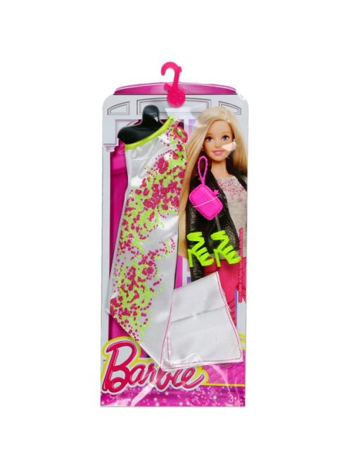 barbie ruha kiegészítővel fehér táskával