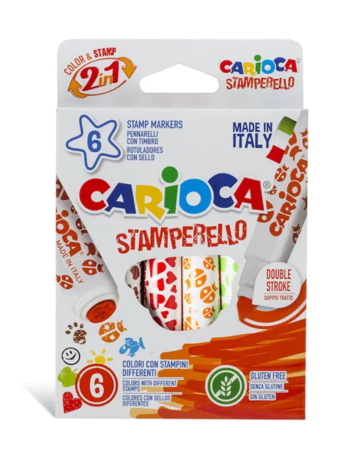 Carioca - Maxi Nyomdás végű filctoll 6db-os