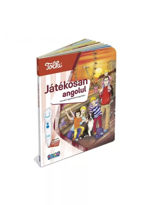 Tolki Interaktív foglalkoztató hangos könyv  Játékosan angolul - kiegészítő