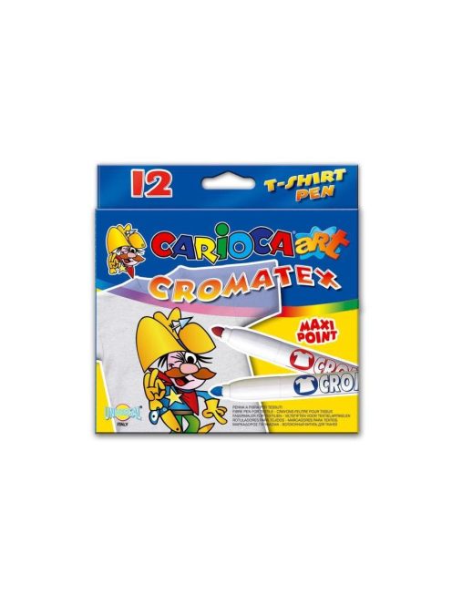 Carioca Cromatex textilfestő filctoll 12 db-os