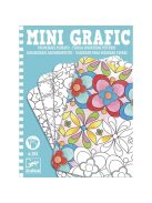 Mini grafika - Színes virág színező - Floral colouring pictures