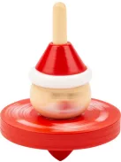 Fa pörgettyű karácsonyi mintával