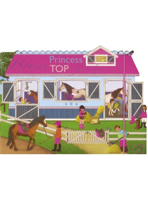 Princess Top - Horses a funny day (pink)