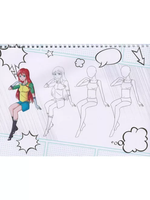 Manga rajzfüzet 2. Napraforgó