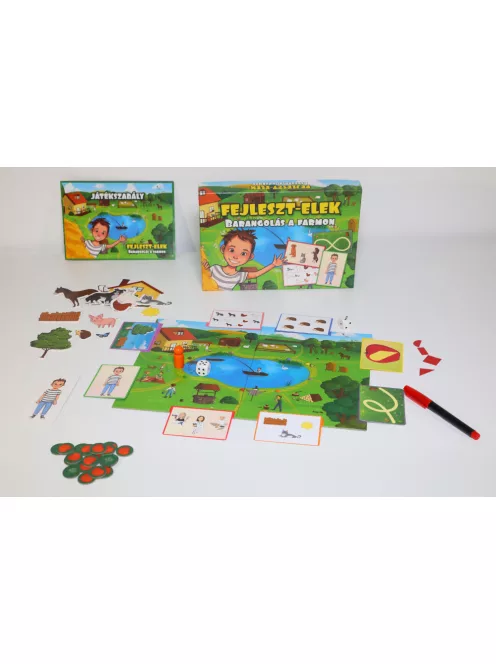 Fejleszt Elek - Barangolás a farmon készségfejlesztő társasjáték