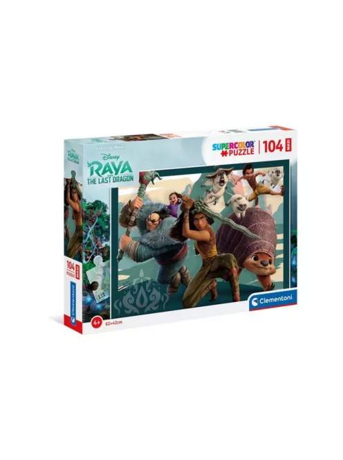 Clementoni - 104 db-os - SuperColor puzzle - Raya és az utolsó sárkány