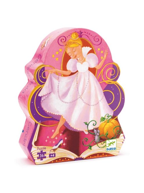 Formadobozos puzzle - Hamupipőke, 36 db-os - Cinderella