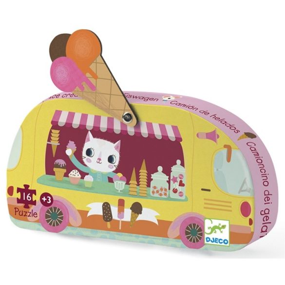 Mini puzzle - Fagyis kocsi - Ice cream truck