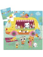 Mini puzzle - Fagyis kocsi - Ice cream truck